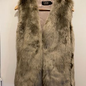 faux fur vest